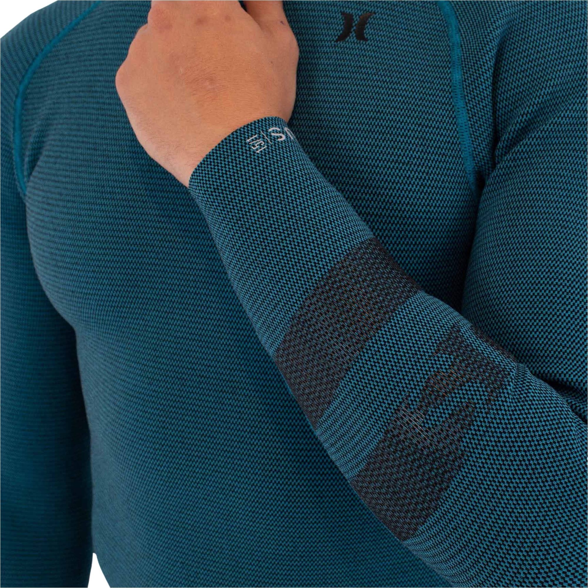 2026 Hurley Herre Plus Texture 1,5/ 1mm Våddragtjakke MSJ0013109 - Black / Himmelblå